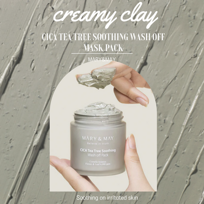 [MARY&MAY] CICA Tea Tree Soothing Wash Off Pack 125g