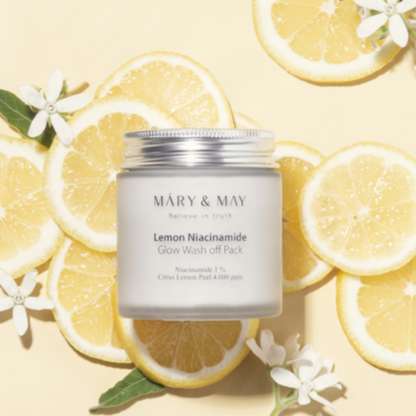 [Mary&May] Vegan Lemon Niacinamide Glow Wash off Pack 125g