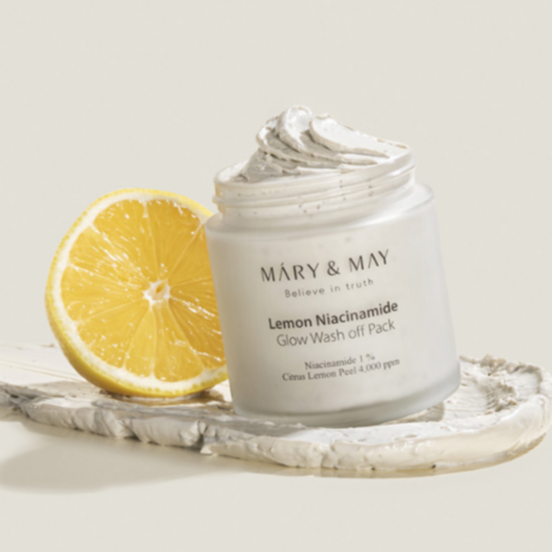 [Mary&May] Vegan Lemon Niacinamide Glow Wash off Pack 125g